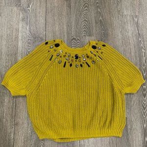 H&M Womens Short Sleeve Sweater Blouse Size XL